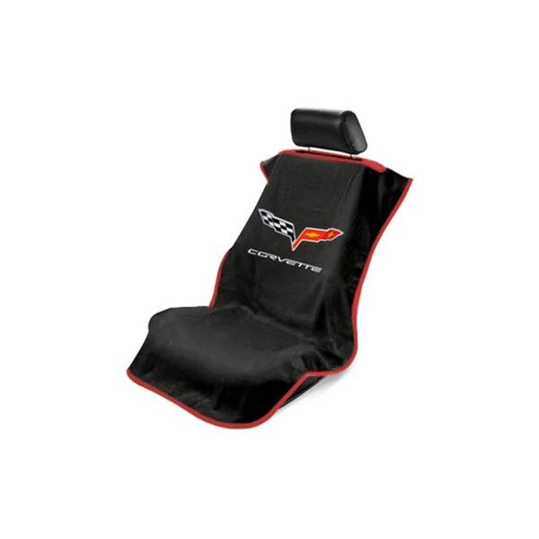 Seat Armour Corvette C6 Black Seat Cover SE43453 - main